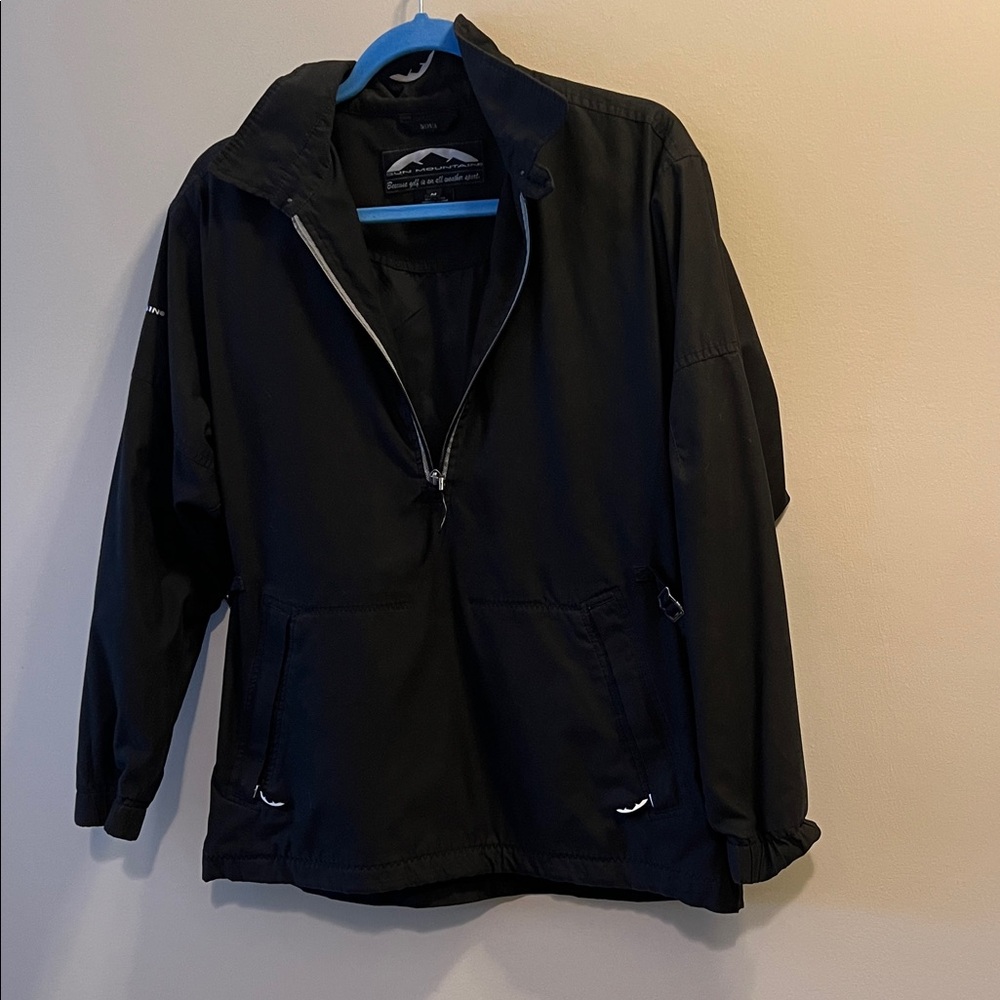 Sun Mountain Woman’s Golf Jacket Black 1/4 Zip-Up Jacket Size M